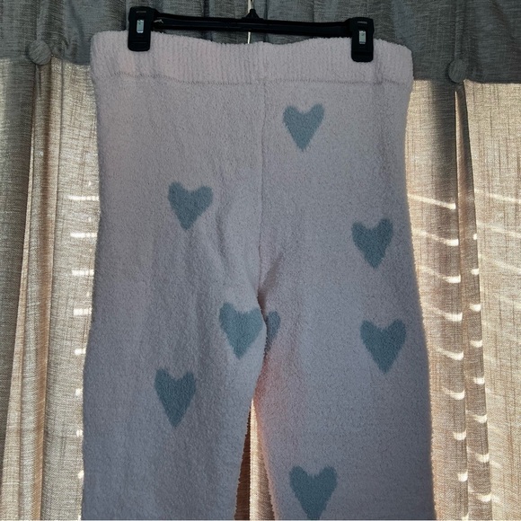NWT Honeydew Intimates Chenille Pink Glisten Heart Print Jogger Pants Size Large - Picture 12 of 15